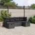 Set canapele de grădină cu perne, 6 piese gri deschis poliratan GartenMobel Dekor