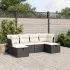 Set canapele de grădină cu perne, 6 piese gri deschis poliratan GartenMobel Dekor