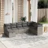 Set canapele de grădină cu perne, 8 piese, gri, poliratan GartenMobel Dekor