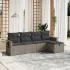 Set canapele de grădină cu perne, 5 piese gri deschis poliratan GartenMobel Dekor