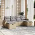 Set canapele de grădină cu perne, 6 piese gri deschis poliratan GartenMobel Dekor