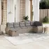 Set canapele de grădină, 7 piese, cu perne, bej, poliratan GartenMobel Dekor
