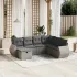 Set canapele de grădină, 7 piese, cu perne, bej, poliratan GartenMobel Dekor
