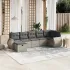 Set canapele de grădină, 8 piese, cu perne, bej, poliratan GartenMobel Dekor