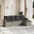 Set canapele de grădină cu perne, 5 piese gri deschis poliratan GartenMobel Dekor