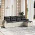 Set canapele de grădină, 5 piese, cu perne, bej, poliratan GartenMobel Dekor