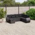Set canapele de grădină, 7 piese, cu perne, bej, poliratan GartenMobel Dekor