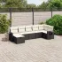 Set canapele de grădină, 8 piese, cu perne, bej, poliratan GartenMobel Dekor