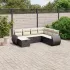 Set canapele de grădină, 7 piese, cu perne, bej, poliratan GartenMobel Dekor