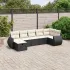 Set canapele de grădină, 8 piese, cu perne, bej, poliratan GartenMobel Dekor