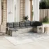 Set canapele de grădină cu perne, 7piese gri deschis poliratan GartenMobel Dekor