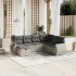 Set canapele de grădină, 7 piese, cu perne, bej, poliratan GartenMobel Dekor