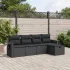 Set canapele de grădină cu perne, 5 piese gri deschis poliratan GartenMobel Dekor