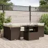 Set canapele de grădină cu perne, 7 piese, maro, poliratan GartenMobel Dekor