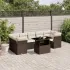 Set canapele de grădină, 8 piese, cu perne, bej, poliratan GartenMobel Dekor