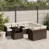 Set canapele de grădină, 9 piese, cu perne, bej, poliratan GartenMobel Dekor