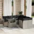 Set canapele de grădină, 9 piese, cu perne, bej, poliratan GartenMobel Dekor