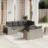 Set canapele de grădină cu perne 10 piese gri deschis poliratan GartenMobel Dekor