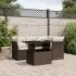 Set canapele de grădină cu perne, 5 piese, maro, poliratan GartenMobel Dekor