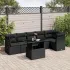 Set canapele de grădină cu perne, 7piese gri deschis poliratan GartenMobel Dekor