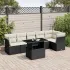 Set canapele de grădină cu perne, 7piese gri deschis poliratan GartenMobel Dekor