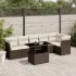 Set canapele de grădină cu perne, 7piese gri deschis poliratan GartenMobel Dekor