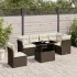Set canapele de grădină, 7 piese, cu perne, bej, poliratan GartenMobel Dekor