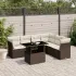 Set canapele de grădină cu perne, 7piese gri deschis poliratan GartenMobel Dekor