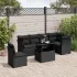 Set canapele de grădină, 7 piese, cu perne, bej, poliratan GartenMobel Dekor