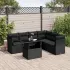 Set canapele de grădină cu perne, 7piese gri deschis poliratan GartenMobel Dekor