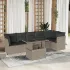 Set canapele de grădină cu perne, 7piese gri deschis poliratan GartenMobel Dekor