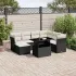 Set canapele de grădină cu perne, 8 piese, maro, poliratan GartenMobel Dekor