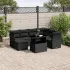 Set canapele de grădină cu perne, 8 piese, maro, poliratan GartenMobel Dekor