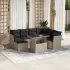 Set canapele de grădină cu perne, 8 piese, maro, poliratan GartenMobel Dekor