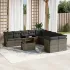 Set canapele de grădină cu perne, 11 piese, maro, poliratan GartenMobel Dekor