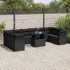 Set canapele de grădină cu perne, 11 piese, maro, poliratan GartenMobel Dekor