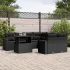 Set canapele de grădină cu perne, 9 piese, maro, poliratan GartenMobel Dekor