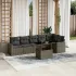 Set canapele de grădină, 7 piese, cu perne, bej, poliratan GartenMobel Dekor