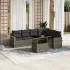 Set canapele de grădină cu perne, 7piese gri deschis poliratan GartenMobel Dekor