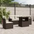 Set canapele de grădină cu perne, 6 piese, maro, poliratan GartenMobel Dekor
