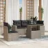 Set canapele de grădină cu perne, 6 piese, maro, poliratan GartenMobel Dekor