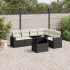 Set canapele de grădină cu perne, 7piese gri deschis poliratan GartenMobel Dekor
