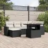 Set canapele de grădină cu perne, 7 piese, maro, poliratan GartenMobel Dekor