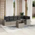Set canapele de grădină, 7 piese, cu perne, bej, poliratan GartenMobel Dekor