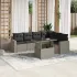 Set canapele de grădină cu perne, 7piese gri deschis poliratan GartenMobel Dekor
