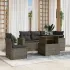 Set canapele de grădină cu perne, 6 piese, maro, poliratan GartenMobel Dekor