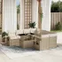 Set canapele de grădină cu perne, 9 piese gri deschis poliratan GartenMobel Dekor