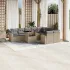 Set canapele de grădină cu perne 10 piese gri deschis poliratan GartenMobel Dekor
