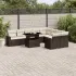 Set canapele de grădină cu perne 10 piese gri deschis poliratan GartenMobel Dekor