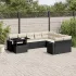 Set mobilier de grădină cu perne, 10 piese, gri, poliratan GartenMobel Dekor